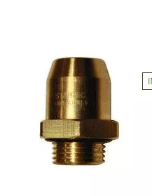 Фитинг металл трубка d=6x1. резьба М12x1,5 (латунь) (Желтый, Металл) SHAANXI