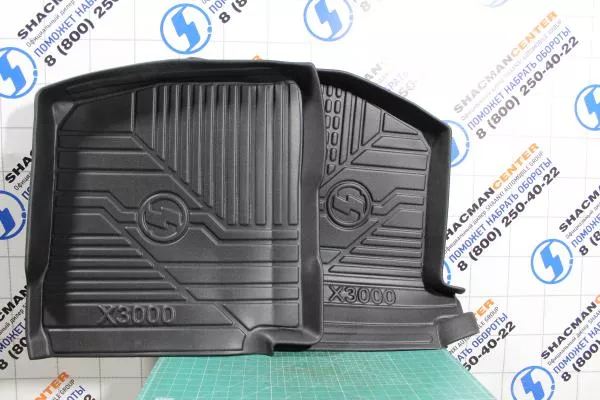 Коврики резиновые (Резина, с бортиком) SHAANXI, X3000