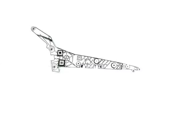 Кронштейн переднего бордюрного зеркала SHAANXI, X6000