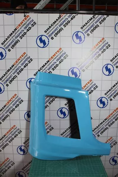 Облицовка фары (L, Голубой, Пластик, часть бампера) SHAANXI, X5000, Тягач