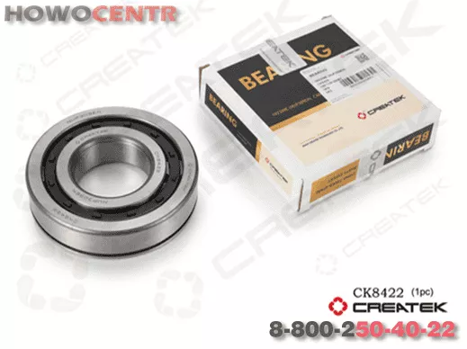 Подшипник КПП D100, H25, (NUP309EN, с проточкой, роликовый,выдвежной) CREATEK, (CK8422)