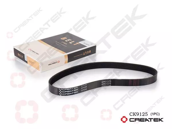 Ремень ручейковый (6PK1375 генератора) CREATEK, MC11.44-50, (CK9125)