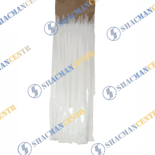 Хомут нейлоновый 5*300 белый (упак) (Полиамид) Россия