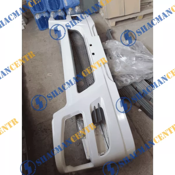 Бампер (Белый, Металл) HOWO, A5 рестайлинг