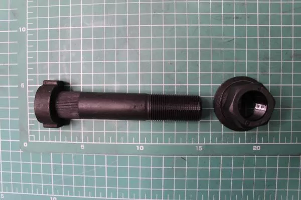 Шпилька колеса D22, L120, (Rear, с насечкой) CREATEK, (CK8069A)