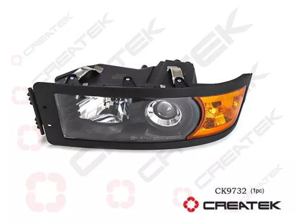 Фара (L, Стекло) CREATEK, F2000, (CK9732)