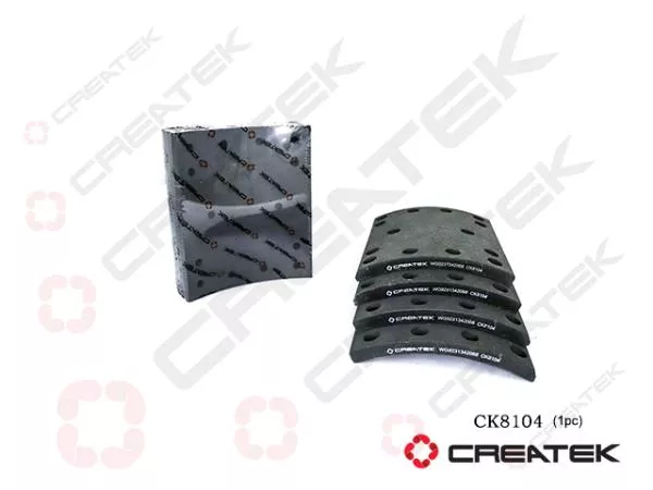 Накладка тормозная (Rear, 14 отверстий) CREATEK, A7, (CK8104)