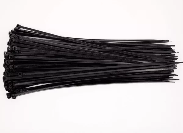Хомут нейлоновый 4*250мм черные (Черный, Полиамид, 100 шт.) КНР