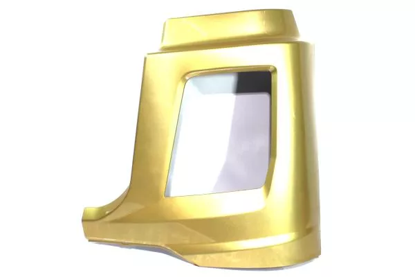 Облицовка фары (L, Золотой, Пластик, часть бампера) SHAANXI, X5000, Тягач