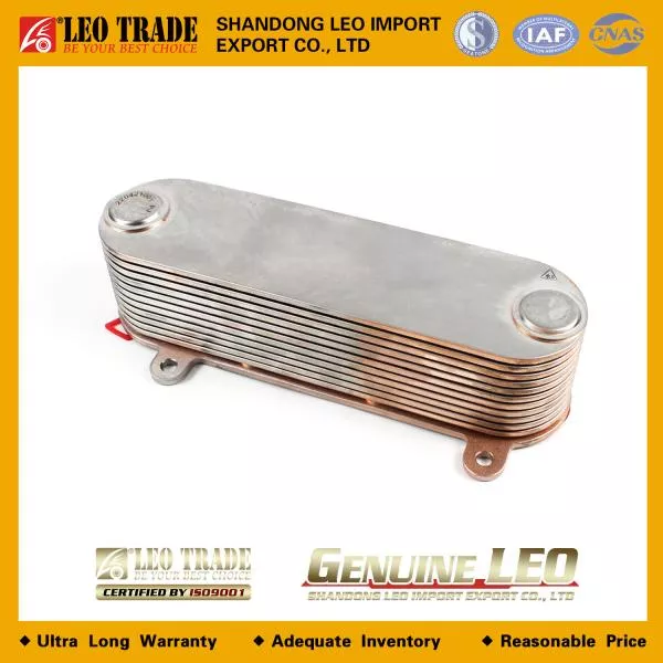 Радиатор масляный L295, (теплообменник ) LEO TRADE, WP12, (LEO110643A)