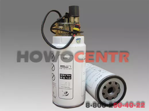 Фильтр топливный грубой очистки PL420 (Металл, с подогревом, датчиком воды) SHAANXI