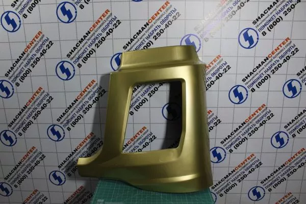 Облицовка фары (L, Золотой, Пластик, часть бампера) SHAANXI, X5000, Тягач