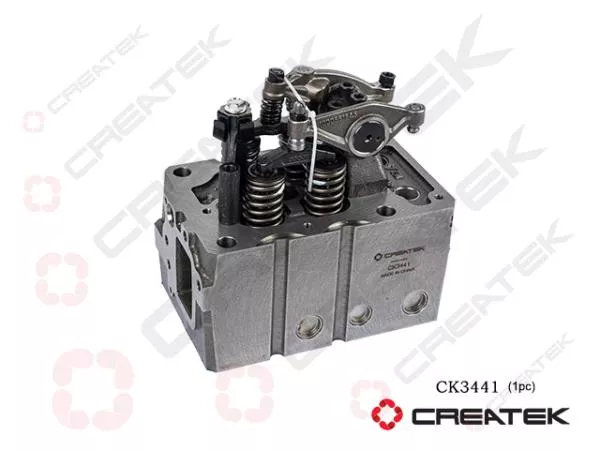 Головка блока цилиндра (в сборе под 6 шпилек, без электромагнитного клапана,1, 3, 4, 6 - цилиндры) CREATEK, Евро-5, WP12, (CK3441)