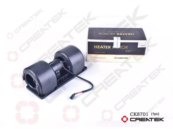 Электродвигатель печки (Черный, Пластик, с крыльчаткой) CREATEK, F3000, (CK8701)