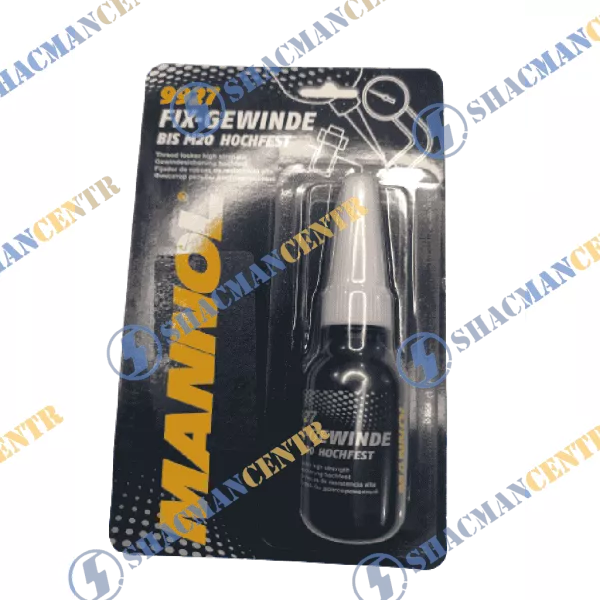 Фиксатор резьбовых соединений (Синий, Пластик,  10 мл долговременный ) MANNOL