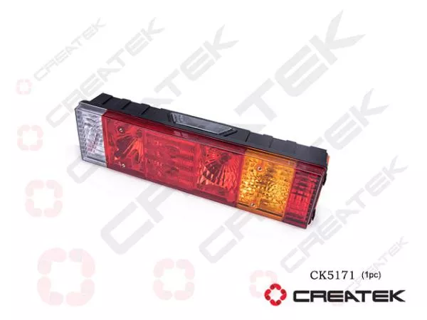 Фонарь задний (L, с круглой фишкой) CREATEK, X3000, (CK5171)