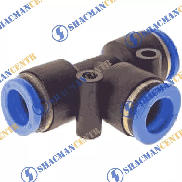 Фитинг на воздушный шланг тройник D12 Н (Синий, Пластик) HOWO