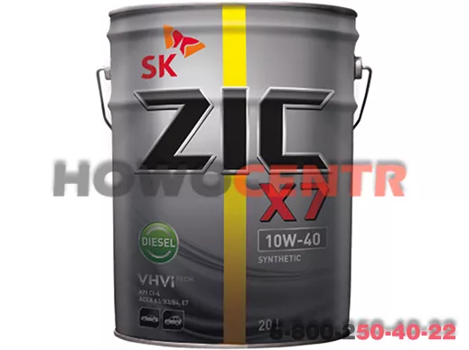Масло моторное (20л. X7) ZIC, синтетическое, 10W-40, CL-4