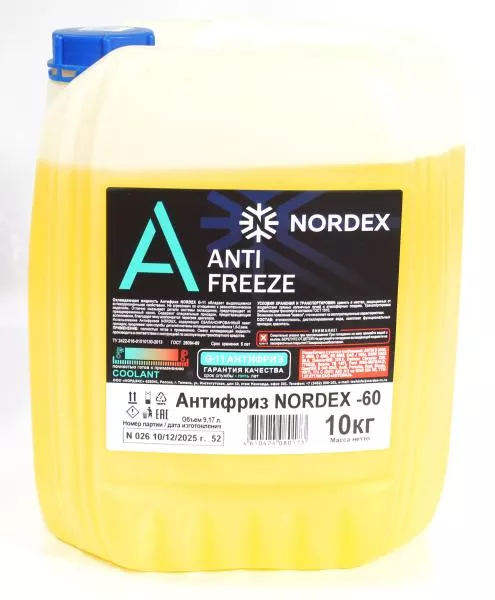 Антифриз  (Желтый, 10кг -60°) NORDEX