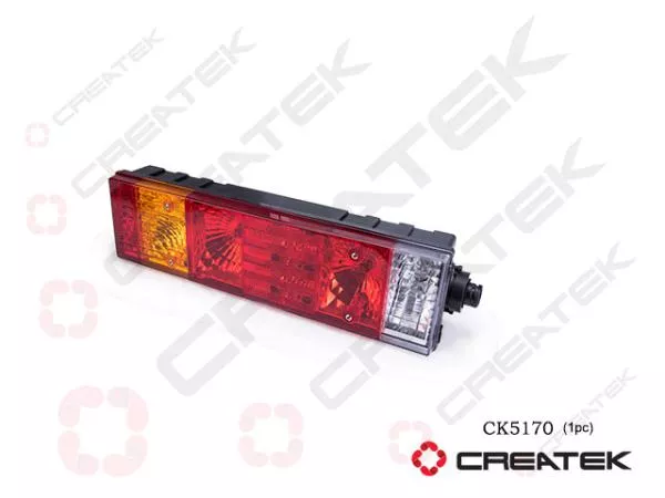 Фонарь задний (R, с круглой фишкой) CREATEK, X3000, (CK5170).