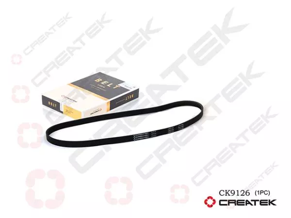 Ремень ручейковый (6PK1383 генератора) CREATEK, WP12, (CK9126)