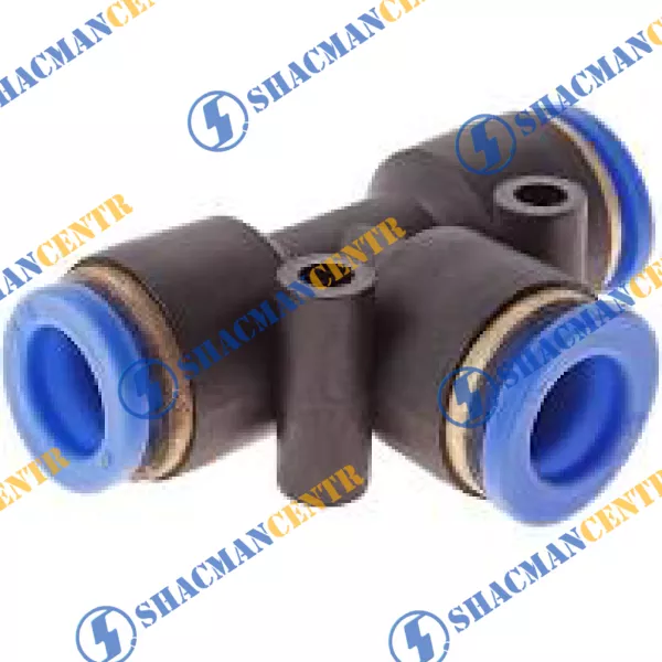 Фитинг на воздушный шланг тройник D6 H (Синий, Пластик) HOWO