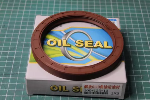 Сальник хвостовика РК D125, H12, (ZQC2000 КПП ср.мост 100*125*12) SHAANXI, (3533400027, FR10012512)