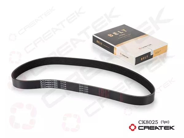 Ремень ручейковый (8PK1050 вентилятора) CREATEK, Евро-3, A5, (CK8025)