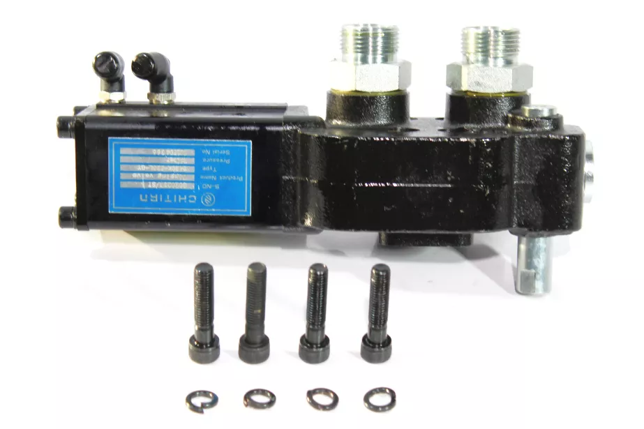 Клапан гирдрораспределительный (на гидроцилиндре) SHAANXI, X3000, 8X4 для грузовиков *