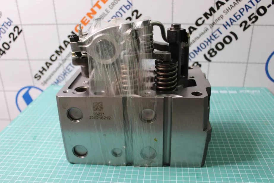 Головка блока цилиндра (в сборе под 6 шпилек, с электромагнитным клапаном) SHAANXI, Евро-5, WP13, (1005544823) для грузовиков *