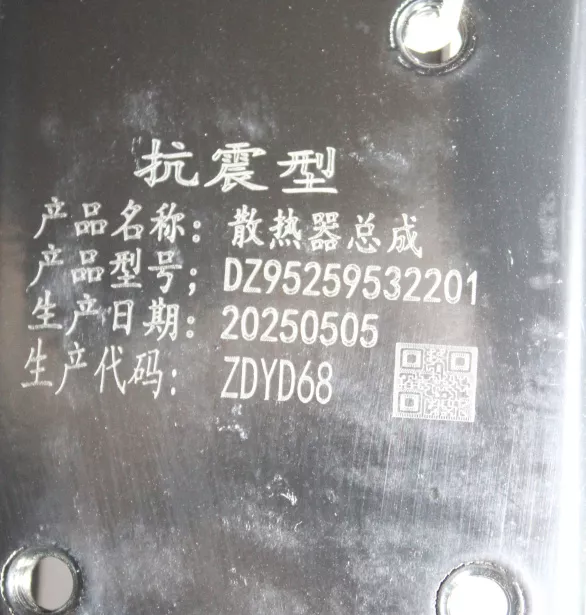 Радиатор системы охлаждения (с пластиковыми бачками) SHAANXI, WP12, (DZ95259532211,DZ95259532212,DZ95259532231) для грузовиков *