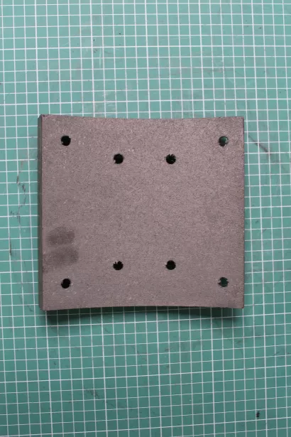 Накладка тормозная (Front, 8 отверстий) CREATEK, F2000, (CK8107) для грузовиков *