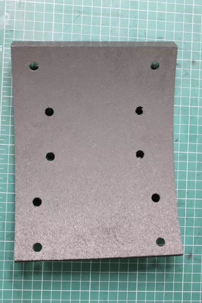 Накладка тормозная (Front, 10 отверстий) CREATEK, (CK8108) для грузовиков *