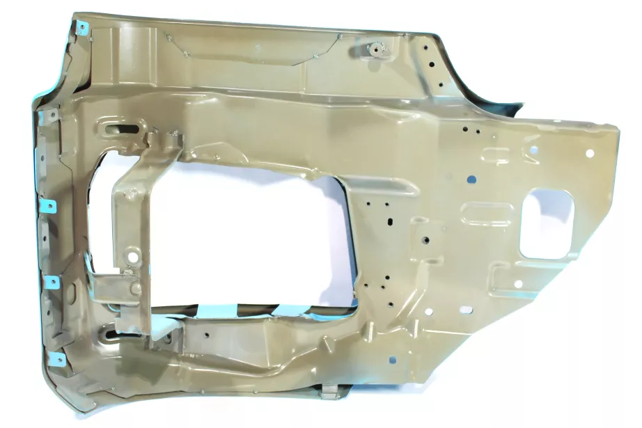 Облицовка фары (L, Голубой, Металл, часть бампера) SHAANXI, X5000, Самосвал для грузовиков *