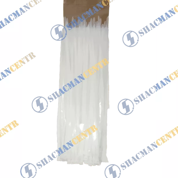 Хомут нейлоновый 5*300 белый (упак) (Полиамид) Россия для грузовиков *