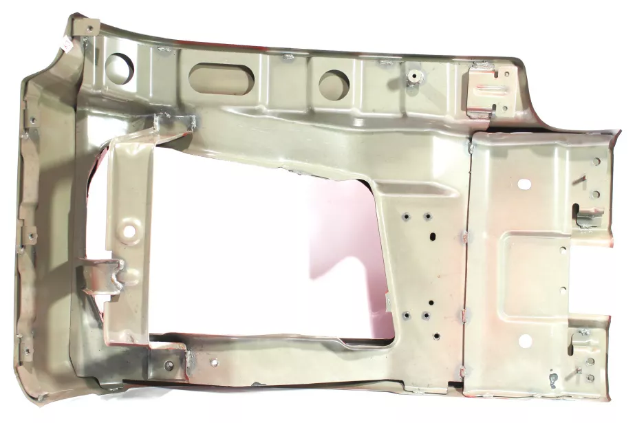 Облицовка фары (L, Красный, Металл, часть бампера) SHAANXI, X3000 для грузовиков *