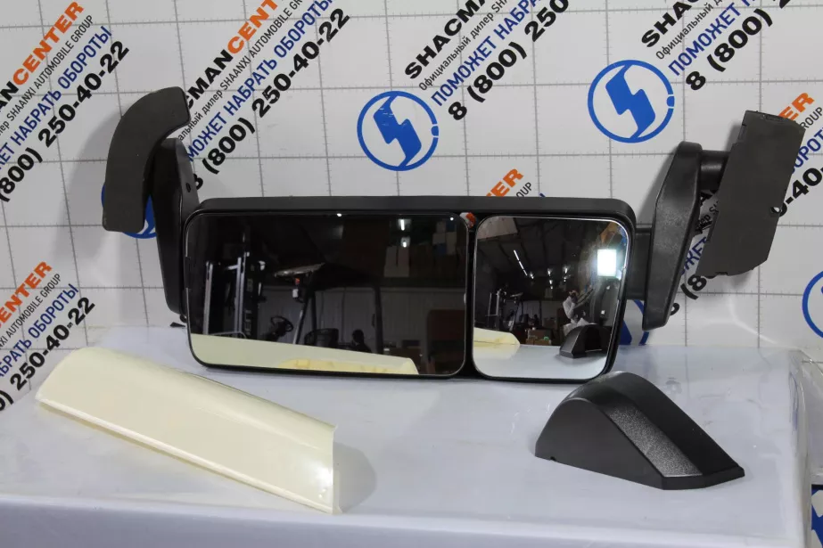 Зеркало заднего вида (L, Без окраса, в сборе, подогрев+эл.регулировка) SHAANXI, X3000 для грузовиков *