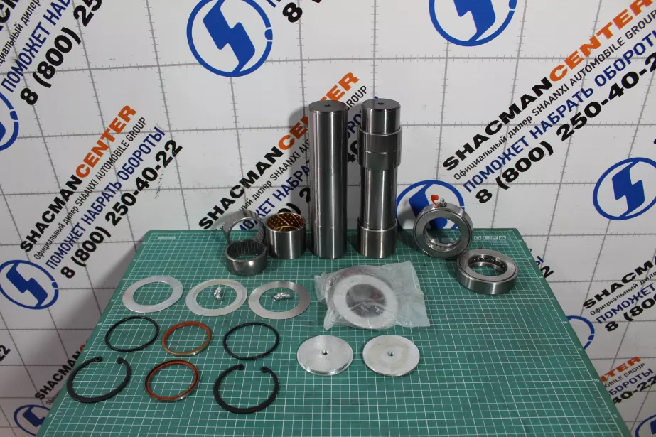 Ремкомплект шкворней (9,5 тонн D55 d54 L232) LEO TRADE, Евро-5, F3000, X3000, (LEO400055A) для грузовиков *