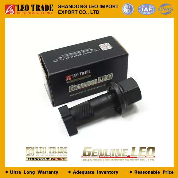 Шпилька колеса D22, L85, (Front, без насечки) LEO TRADE, (LEO600027A) для грузовиков *