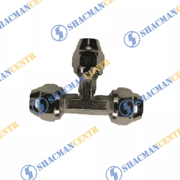 Фитинг стальной тройник D8 (Серебряный, Металл, гайка ) HOWO для грузовиков *