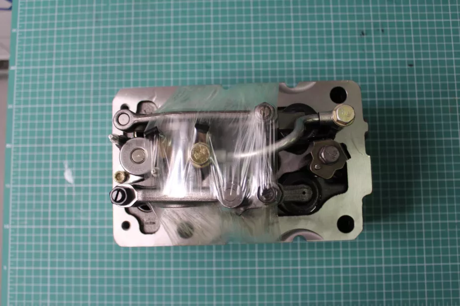 Головка блока цилиндра (в сборе под 6 шпилек, с электромагнитным клапаном) SHAANXI, Евро-5, WP13, (1005544823) для грузовиков *