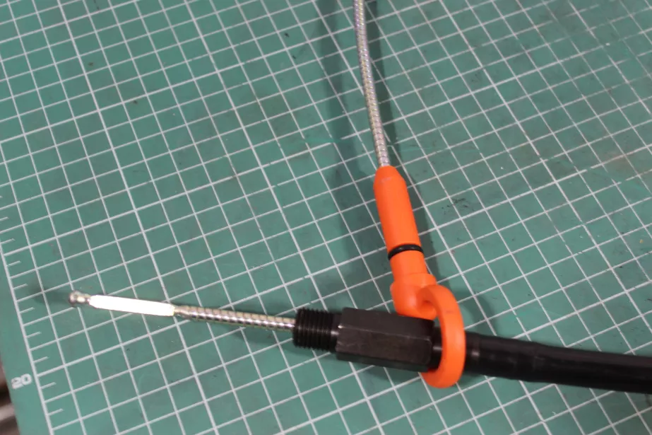 Щуп маслоизмерительный (Черный, Металл, с колодцем) WEICHAI, WP12, WP13 для грузовиков *