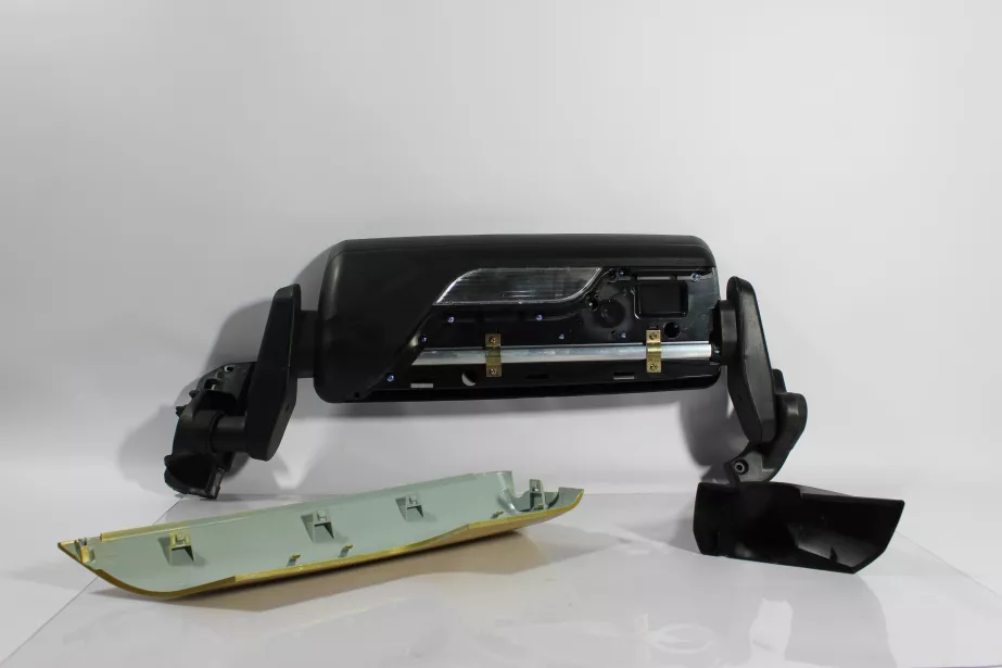 Зеркало заднего вида (R, Золотой, в сборе) SHAANXI, X3000 для грузовиков *