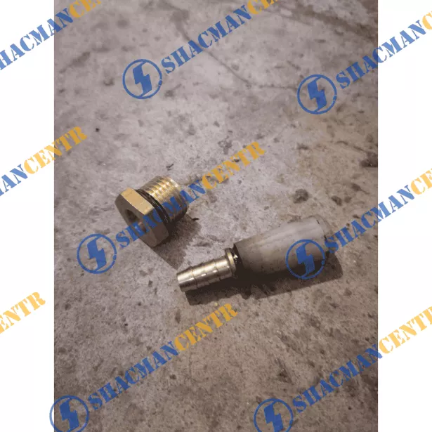 Фитинг на кран ручного тормоза (Желтый, Металл) SHAANXI для грузовиков *