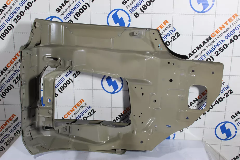 Облицовка фары (L, Серый, Металл, часть бампера) SHAANXI, X5000, Самосвал для грузовиков *