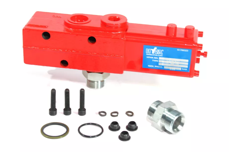 Клапан насоса подъёма кузова HYVA (на гидробаке) SHAANXI, (14767319) для грузовиков *