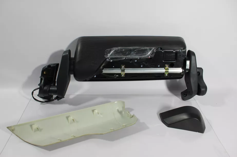Зеркало заднего вида (L, в сборе, подогрев+эл.регулировка) SHAANXI, X3000 для грузовиков *