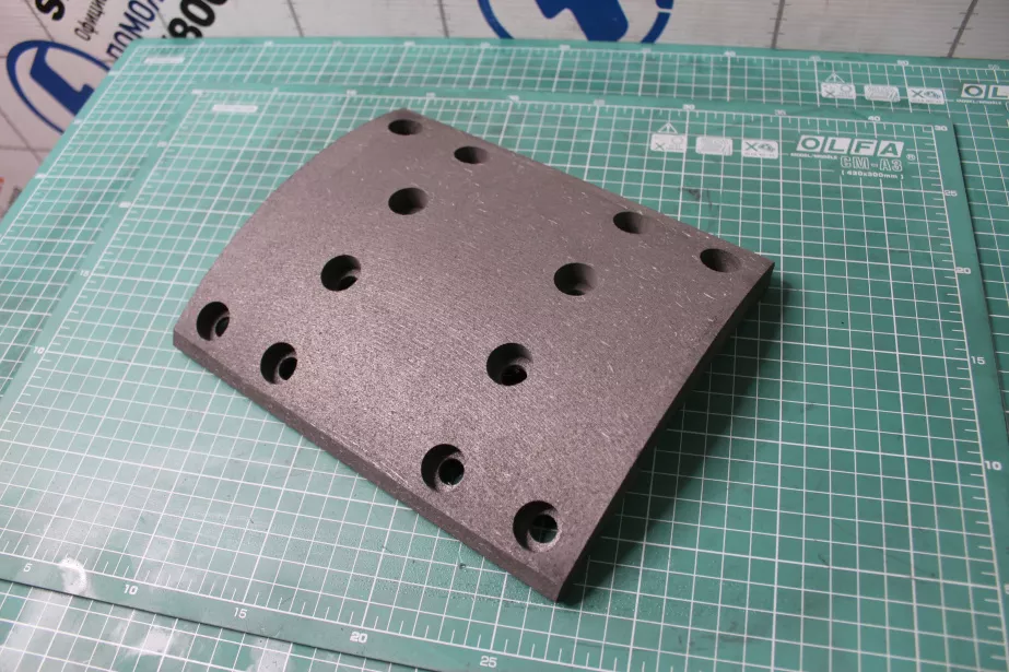 Накладка тормозная (Rear, 12 отверстий, 180х220) CREATEK, T5G, MCP16, (CK9237, WG9761450185) для грузовиков *