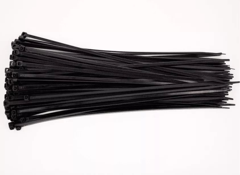 Хомут нейлоновый 4*250мм черные (Черный, Полиамид, 100 шт.) КНР для грузовиков *