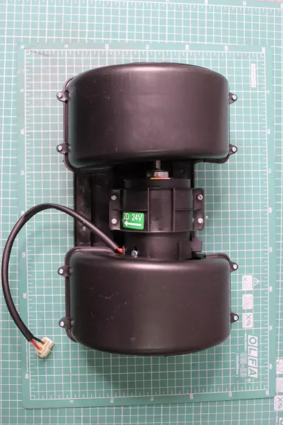 Электродвигатель печки (Черный, Пластик, с крыльчаткой) CREATEK, F2000, (CK8717) для грузовиков *